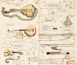 Manuscrito de música de Miners Music, ca 1760. de Unbekannt