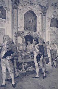 Napoleão e a imperatriz da Áustria em Dresden, 1812, 1896. de Unbekannt