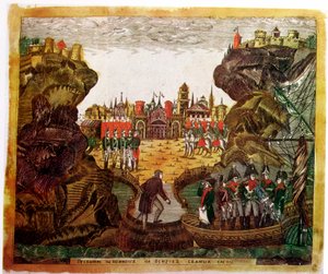 Napoleão chegando em Santa Helena, 1815 de Unbekannt
