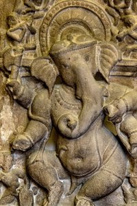 Museu Nacional da Índia, Nova Deli. Relevo de Ganesh. Detalhe. Índia. de Unbekannt