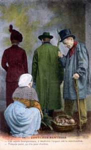 Traje nativo de Sarthe, c1900 de Unbekannt