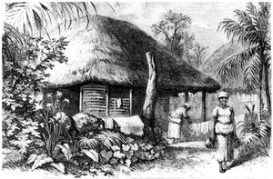 Native habitation, Santo Domingo, 1873 de Unbekannt