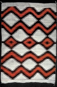 Manta de navajo, índio norte-americano, século XIX de Unbekannt