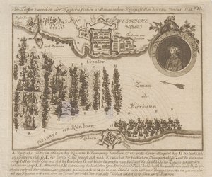 Batalha naval entre as frotas russa e otomana em 22 de Junho de 1788, 1788. de Unbekannt