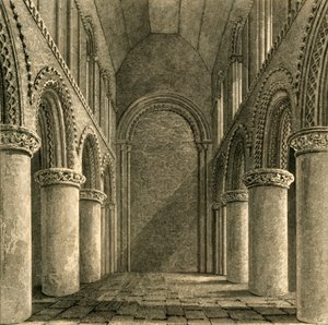 Nave da Igreja Steyning, 1835. de Unbekannt