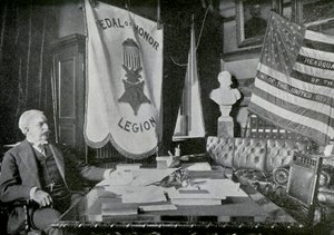 Nelson A Miles, general do Exército dos EUA, em sua sede, 1898 de Unbekannt