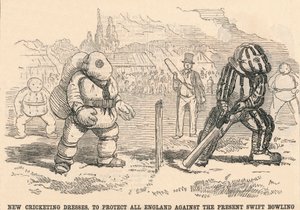 Novos vestidos de críquete, para proteger toda a Inglaterra contra o presente Swift Bowling, 1854. de Unbekannt