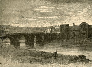 Ponte e castelo de Newport, 1898. de Unbekannt