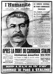 Notícias da morte de Stalins, 7 de março de 1953 de Unbekannt