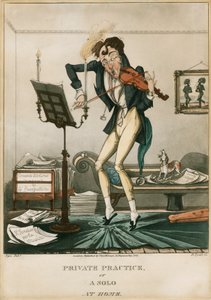 Niccolo Paganini - caricaturas de Unbekannt
