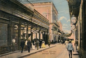 No. 61. Rua Obispo. Obispo Street, Havana, Cuba, c1910 de Unbekannt