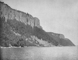Extremidade do norte de Palisades, Hudson River, c1897. de Unbekannt
