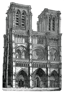 Notre Dame, Paris, 1870 de Unbekannt