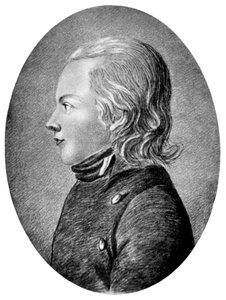 Novalis Friedrich von Hardenberg, poeta e romancista romântico alemão, c1800 de Unbekannt