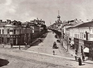 Rua Novaya Basmannaya, Moscou, Rússia, década de 1880 de Unbekannt