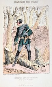 Oficial do Corpo de Silvicultores, Cerco a Paris, Guerra Franco-Prussiana, 1870-1871. de Unbekannt