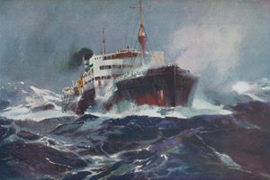 Óleo em águas turbulentas, 1936 de Unbekannt
