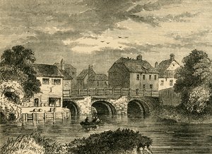 Old Bow Bridge, c1876. de Unbekannt