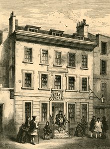 Casa velha ainda de pé no Bolt Court, 1897. de Unbekannt