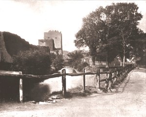 Fosso velho, castelo de Portchester, Hampshire, 1894. de Unbekannt
