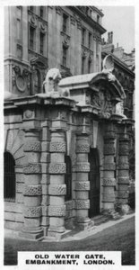 Portão de água velho, aterro, Londres, c1920s de Unbekannt