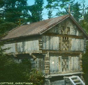 Casa de campo velha, Christiania, Oslo, Noruega, finais do século XIX-início do século XX. de Unbekannt