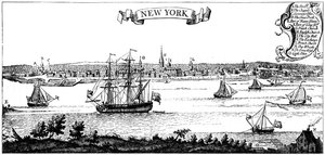 Antiga visão de Nova York, 1730 c1880 de Unbekannt