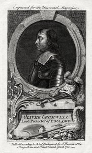 Oliver Cromwell, Lorde Protetor da Inglaterra, 1750 de Unbekannt