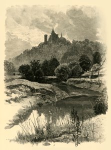 No Churnet, perto de Alton Towers, 1898. de Unbekannt