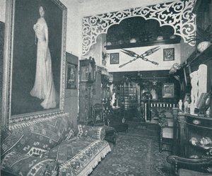 Uma das salas de recepção do Sandow Institute, c1898 de Unbekannt