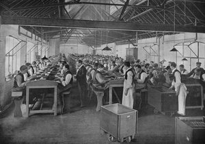 Um dos departamentos de fabricação de charutos da Salmon and Gluckstein, Ltd, Londres, c1870s 1903 de Unbekannt