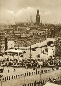 Abertura do túnel de Mersey, Liverpool, 18 de julho de 1934, 1935. de Unbekannt