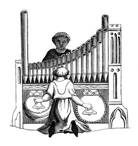 Órgão com um único teclado, século XIV, 1870 de Unbekannt