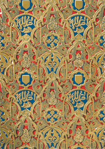 Ornamento nas paredes, Salão das Abencarras, 1907. de Unbekannt