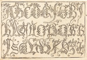 Alfabeto Ornamental, 14801490. de Unbekannt