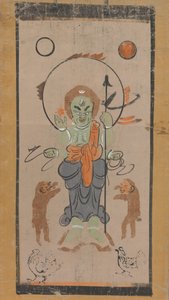 Otsu-e de Shomen Kongoyasha Vajrayaksha, século XVII. de Unbekannt