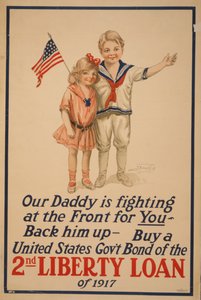 O nosso pai está a lutar na frente por ti. 2nd Liberty Loan, 1917. de Unbekannt