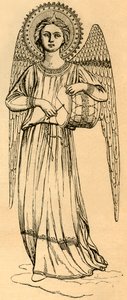 Cópia do esboço de um anjo pintado por Fra Angelico, 1881. de Unbekannt