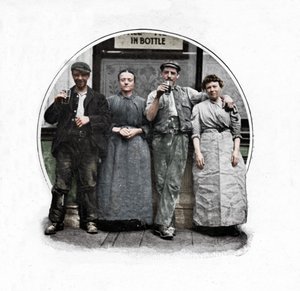 Fora de uma casa pública, Londres, c1903 1903 de Unbekannt