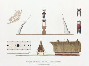 Pagode e ídolos da aldeia de Likiliki de Unbekannt