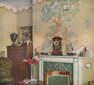 Peito de chaminé pintado, 1933 de Unbekannt