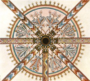 Decoração pintada na Catedral, Limburg an der Lahn, Alemanha, 1928. de Unbekannt