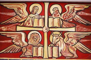 Pintura na catedral de Lome : evangelistas, Lome, Togo de Unbekannt