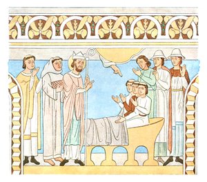 Pintura na nave da Igreja de Aal, Dinamarca, 1928. de Unbekannt