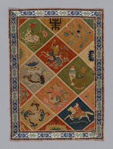 Tecido de vestido de painel, China, dinastia Qing 1644-1911, 18751900. de Unbekannt
