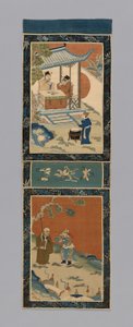 Painel para uma tela, China, dinastia Qing 1644-1911, 18751900. de Unbekannt
