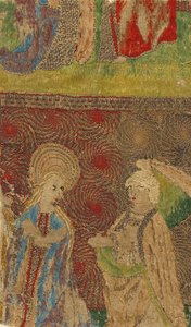 Painel com a Virgem e Gabriel Anunciado, alemão, séc. XV. de Unbekannt