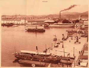 Panorama of the Quais at Toulon, 1930.  de Unbekannt