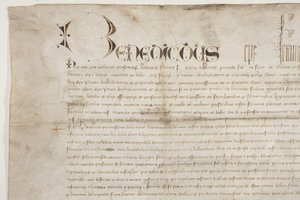 Bula Papal confirmando a carta do Bispo Henry Wardlaw, recto de Unbekannt