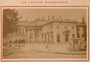 Comuna de Paris (1871): vista do Palais de la Legion d